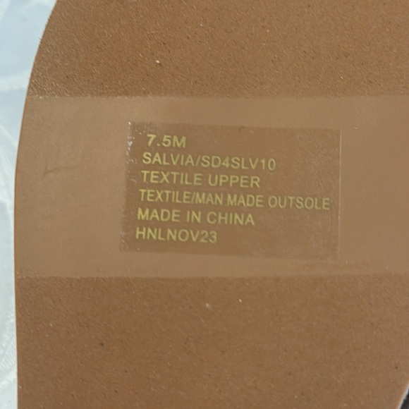 Splendid Salvia Embroidered Eyelet Slide Sandal. Size 7.5 - Picture 8 of 14